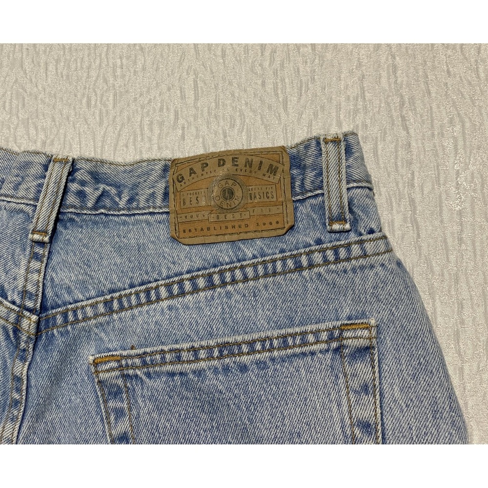 Vintage GAP Jeans Womens 14 Regular Reverse Fit Tapered High Waist USA 90s Baggy - Picture 3 of 9
